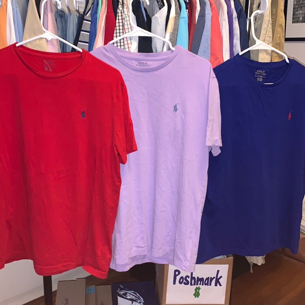 PAIR OF THREE Mens Ralph Lauren Polo Tees